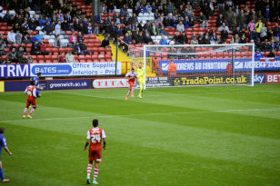 Friendly Portsmouth vs Charlton 2nd August 2014.  Cousins attacks.  